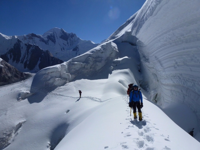 Пик Победы-2014. Маршрут В. Абалакова. Команда "Камчатка". (Альпинизм)