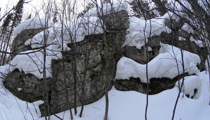Скалы, г. Сламь, Бардымский хр. (Скалолазание)