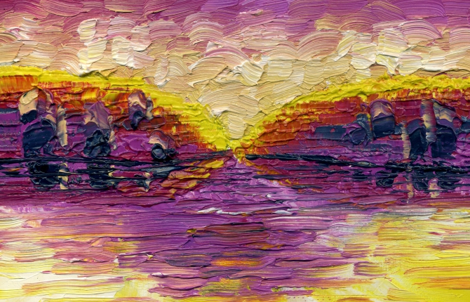 Шағала-Кёль. (шагала-кёль, приэльбрусье, картины, виктор чайка, масло, озеро, кавказ)