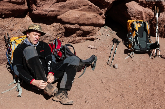 Аконкагуа с Северо-Запада. Краткий обзор (Альпинизм, аргентина)