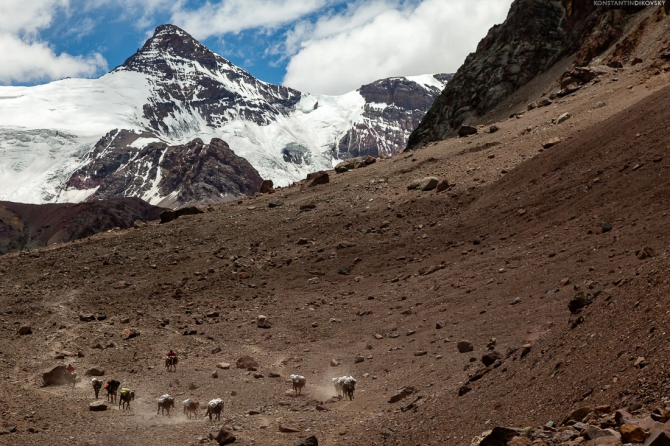 Аконкагуа с Северо-Запада. Краткий обзор (Альпинизм, аргентина)
