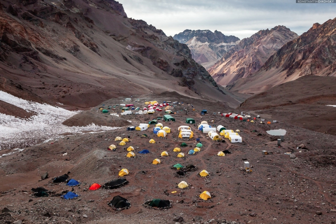 Аконкагуа с Северо-Запада. Краткий обзор (Альпинизм, аргентина)