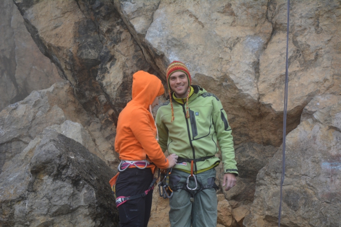 Суровая крымская весна (Скалолазание, Крым весной, красный камень, никита, скалолазание)