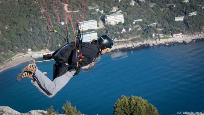 Весенний спидфлай в Крыму. Куш-Кая (Воздух, спидфлаинг, julbo, zamberlan, SwingParagliders)