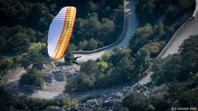 Весенний спидфлай в Крыму. Куш-Кая (Воздух, спидфлаинг, julbo, zamberlan, SwingParagliders)