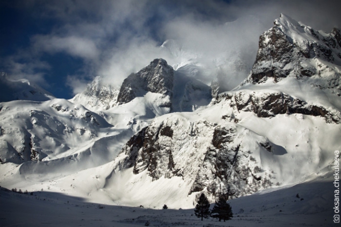 Экзамен на лыжного гида со сноубордом (Горные лыжи/Сноуборд, gore-tex, petzl, red fox, rmga, фар, школа горных гидов)