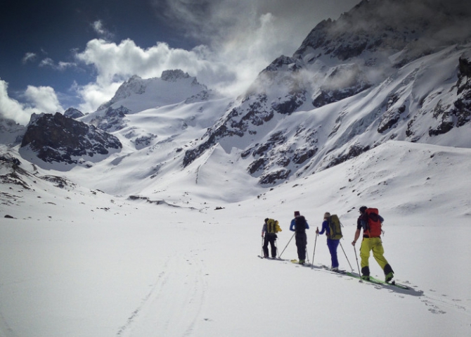 Экзамен на лыжного гида со сноубордом (Горные лыжи/Сноуборд, gore-tex, petzl, red fox, rmga, фар, школа горных гидов)