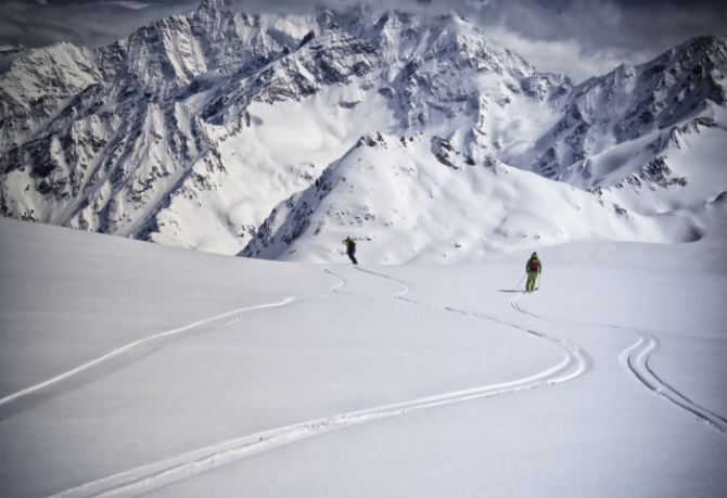 Экзамен на лыжного гида со сноубордом (Горные лыжи/Сноуборд, gore-tex, petzl, red fox, rmga, фар, школа горных гидов)