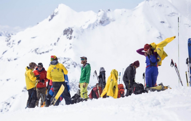 Экзамен на лыжного гида со сноубордом (Горные лыжи/Сноуборд, gore-tex, petzl, red fox, rmga, фар, школа горных гидов)