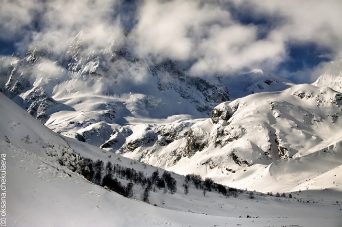 Экзамен на лыжного гида со сноубордом (Горные лыжи/Сноуборд, gore-tex, petzl, red fox, rmga, фар, школа горных гидов)