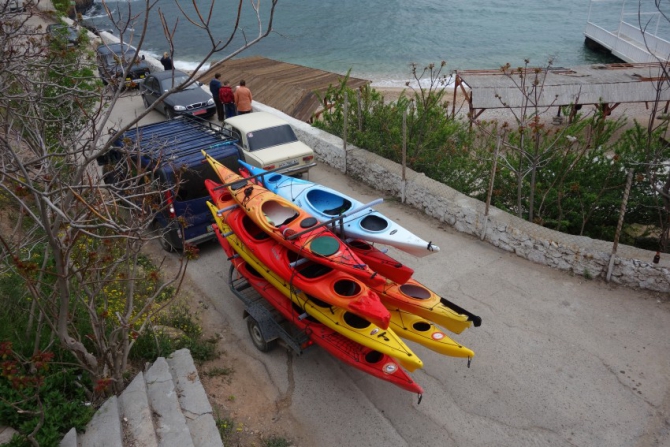 Водный поход на майские праздники в Крыму (Вода, каякинг, майские в Крыму, фиолент, Батилимаен, ласпи, водные походы)