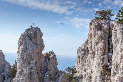 Новые хайлайны в Крыму и Краснодарском крае (Воздух, слэклайн, горы, ай-петри, индюк, демерджи, slackline)