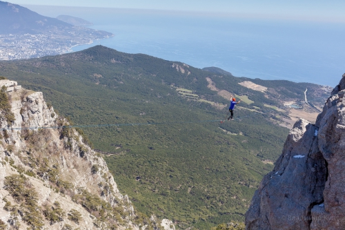 Новые хайлайны в Крыму и Краснодарском крае (Воздух, слэклайн, горы, ай-петри, индюк, демерджи, slackline)