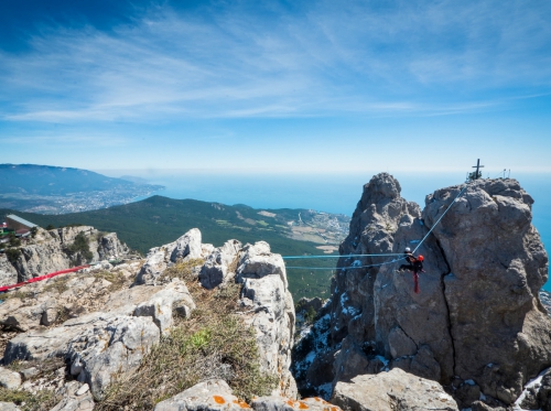 Новые хайлайны в Крыму и Краснодарском крае (Воздух, слэклайн, горы, ай-петри, индюк, демерджи, slackline)