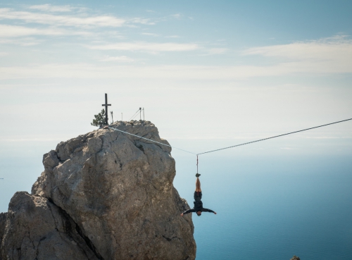 Новые хайлайны в Крыму и Краснодарском крае (Воздух, слэклайн, горы, ай-петри, индюк, демерджи, slackline)