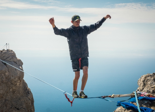 Новые хайлайны в Крыму и Краснодарском крае (Воздух, слэклайн, горы, ай-петри, индюк, демерджи, slackline)