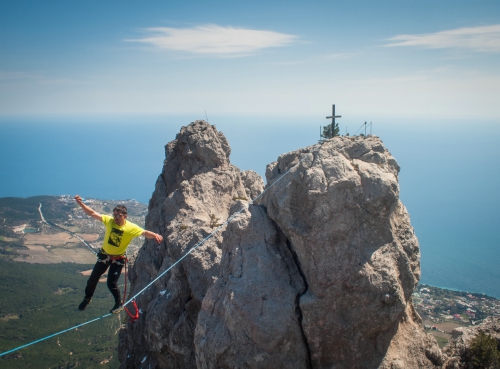 Новые хайлайны в Крыму и Краснодарском крае (Воздух, слэклайн, горы, ай-петри, индюк, демерджи, slackline)
