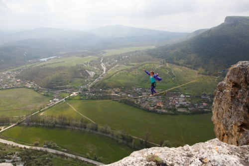Новые хайлайны в Крыму и Краснодарском крае (Воздух, слэклайн, горы, ай-петри, индюк, демерджи, slackline)