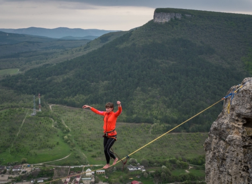 Новые хайлайны в Крыму и Краснодарском крае (Воздух, слэклайн, горы, ай-петри, индюк, демерджи, slackline)