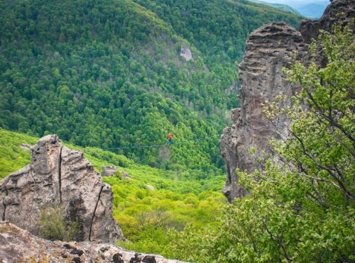 Новые хайлайны в Крыму и Краснодарском крае (Воздух, слэклайн, горы, ай-петри, индюк, демерджи, slackline)
