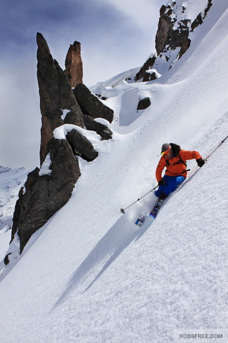 С Казбека на лыжах. (Бэккантри/Фрирайд, black diamond, fischer, freeride, marmot, ski-tour, snow sense, кавказ, ски-тур, спидглайд)