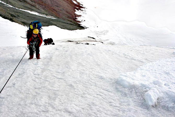 Лавины на льду (Альпинизм, восточный кызылсу, курумды, памир, маи)