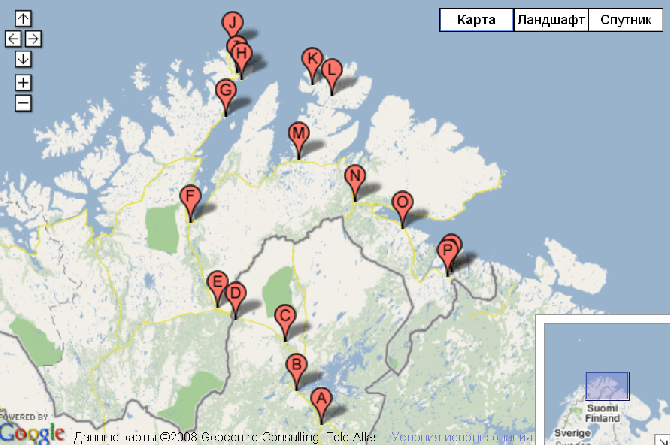 Google maps  — новые возможности Энциклопедии (Вело, энциклопедия, велотуризм, норвегия, нордкап)