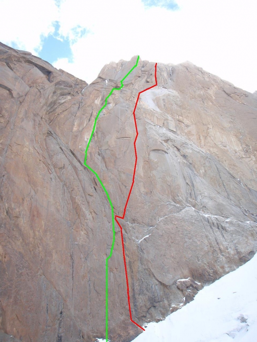 На пик А. Блока соло по новому пути. (Альпинизм, азия, максименя, первопроход)