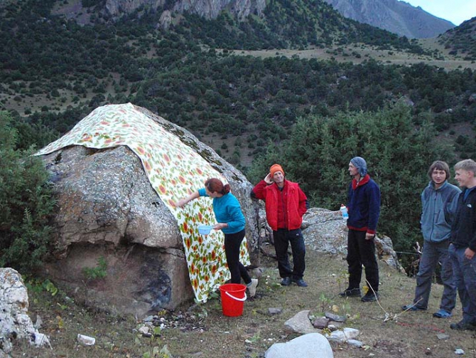 На пик А. Блока соло по новому пути. (Альпинизм, азия, максименя, первопроход)