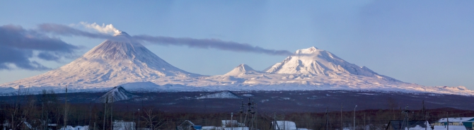 Через Камчатку на лыжах. Фотоальбом. (Туризм, камчатка, лыжный туризм, ключевская сопка, Кроноцкое озеро, Налычево, вулканы)