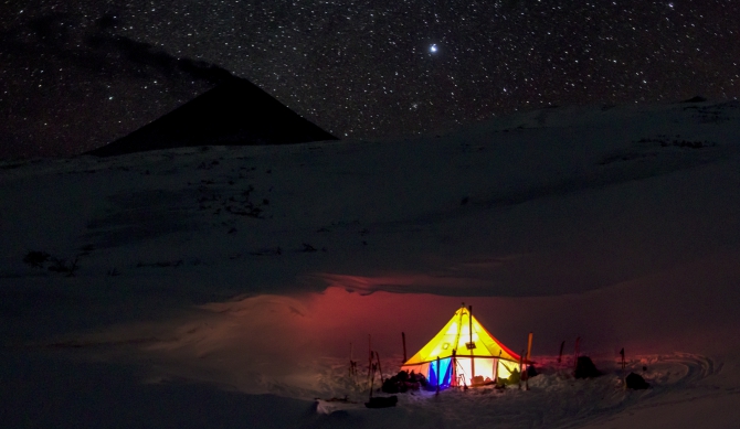 Через Камчатку на лыжах. Фотоальбом. (Туризм, камчатка, лыжный туризм, ключевская сопка, Кроноцкое озеро, Налычево, вулканы)