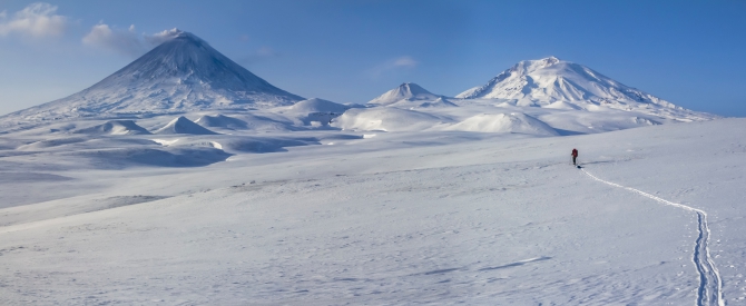 Через Камчатку на лыжах. Фотоальбом. (Туризм, камчатка, лыжный туризм, ключевская сопка, Кроноцкое озеро, Налычево, вулканы)