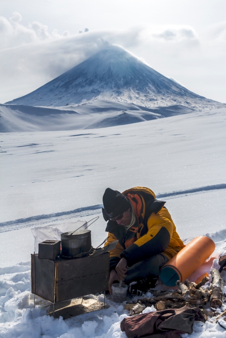 Через Камчатку на лыжах. Фотоальбом. (Туризм, камчатка, лыжный туризм, ключевская сопка, Кроноцкое озеро, Налычево, вулканы)