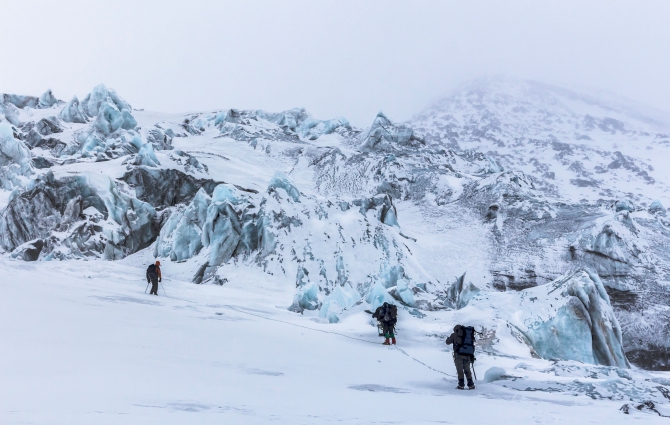 Через Камчатку на лыжах. Фотоальбом. (Туризм, камчатка, лыжный туризм, ключевская сопка, Кроноцкое озеро, Налычево, вулканы)