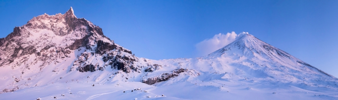 Через Камчатку на лыжах. Фотоальбом. (Туризм, камчатка, лыжный туризм, ключевская сопка, Кроноцкое озеро, Налычево, вулканы)