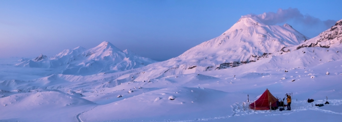 Через Камчатку на лыжах. Фотоальбом. (Туризм, камчатка, лыжный туризм, ключевская сопка, Кроноцкое озеро, Налычево, вулканы)