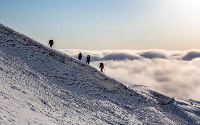 Через Камчатку на лыжах. Фотоальбом. (Туризм, камчатка, лыжный туризм, ключевская сопка, Кроноцкое озеро, Налычево, вулканы)
