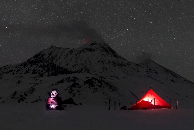 Через Камчатку на лыжах. Фотоальбом. (Туризм, камчатка, лыжный туризм, ключевская сопка, Кроноцкое озеро, Налычево, вулканы)