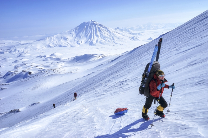 Через Камчатку на лыжах. Фотоальбом. (Туризм, камчатка, лыжный туризм, ключевская сопка, Кроноцкое озеро, Налычево, вулканы)
