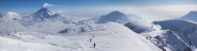 Через Камчатку на лыжах. Фотоальбом. (Туризм, камчатка, лыжный туризм, ключевская сопка, Кроноцкое озеро, Налычево, вулканы)
