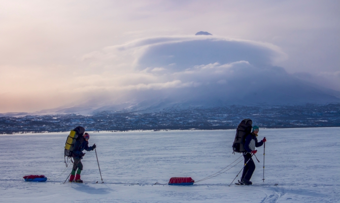 Через Камчатку на лыжах. Фотоальбом. (Туризм, камчатка, лыжный туризм, ключевская сопка, Кроноцкое озеро, Налычево, вулканы)