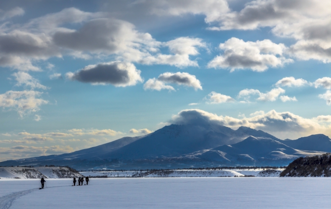 Через Камчатку на лыжах. Фотоальбом. (Туризм, камчатка, лыжный туризм, ключевская сопка, Кроноцкое озеро, Налычево, вулканы)