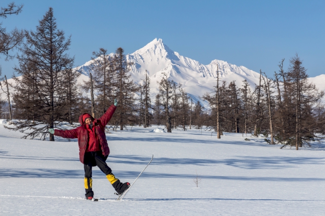 Через Камчатку на лыжах. Фотоальбом. (Туризм, камчатка, лыжный туризм, ключевская сопка, Кроноцкое озеро, Налычево, вулканы)