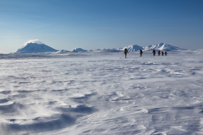 Через Камчатку на лыжах. Фотоальбом. (Туризм, камчатка, лыжный туризм, ключевская сопка, Кроноцкое озеро, Налычево, вулканы)