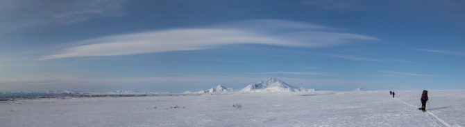 Через Камчатку на лыжах. Фотоальбом. (Туризм, камчатка, лыжный туризм, ключевская сопка, Кроноцкое озеро, Налычево, вулканы)