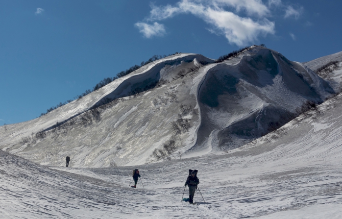 Через Камчатку на лыжах. Фотоальбом. (Туризм, камчатка, лыжный туризм, ключевская сопка, Кроноцкое озеро, Налычево, вулканы)