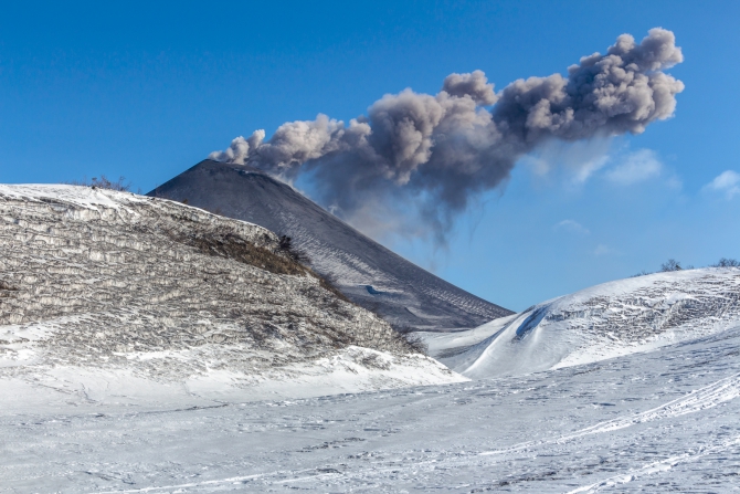 Через Камчатку на лыжах. Фотоальбом. (Туризм, камчатка, лыжный туризм, ключевская сопка, Кроноцкое озеро, Налычево, вулканы)