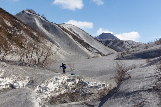 Через Камчатку на лыжах. Фотоальбом. (Туризм, камчатка, лыжный туризм, ключевская сопка, Кроноцкое озеро, Налычево, вулканы)