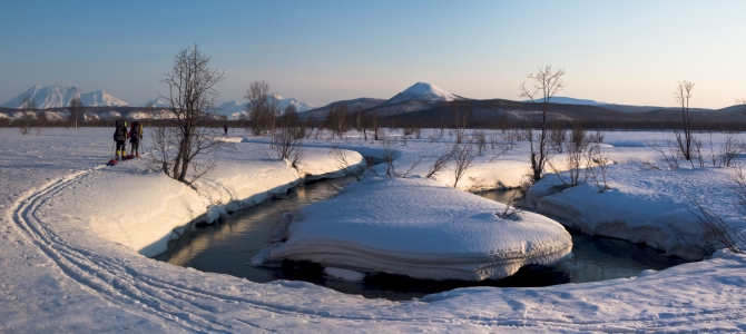 Через Камчатку на лыжах. Фотоальбом. (Туризм, камчатка, лыжный туризм, ключевская сопка, Кроноцкое озеро, Налычево, вулканы)
