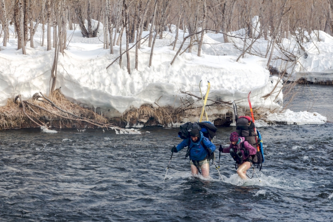 Через Камчатку на лыжах. Фотоальбом. (Туризм, камчатка, лыжный туризм, ключевская сопка, Кроноцкое озеро, Налычево, вулканы)
